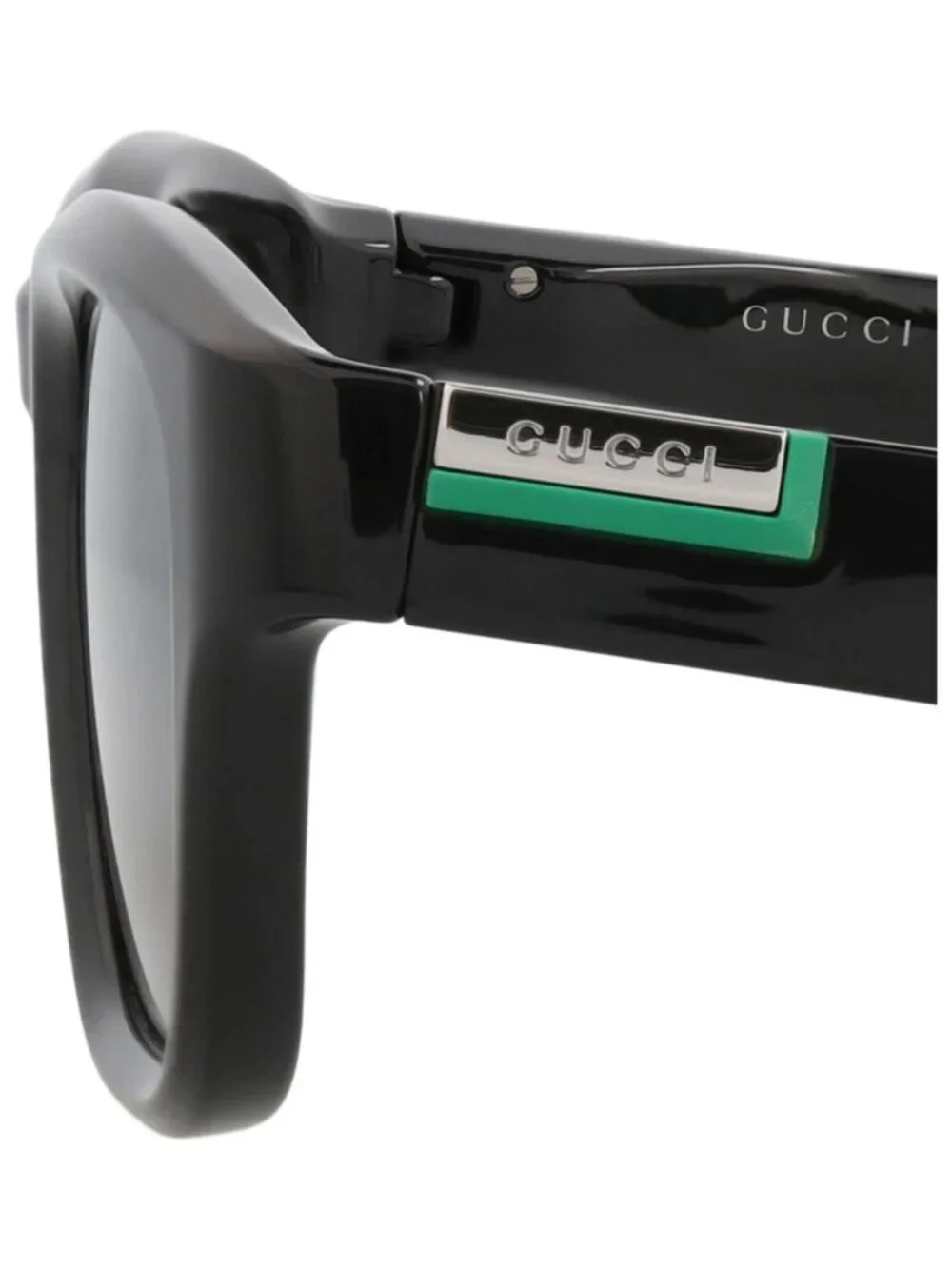 New Gucci Women's Sunglasses Square Rectangle Injection Frame Mens Black Black